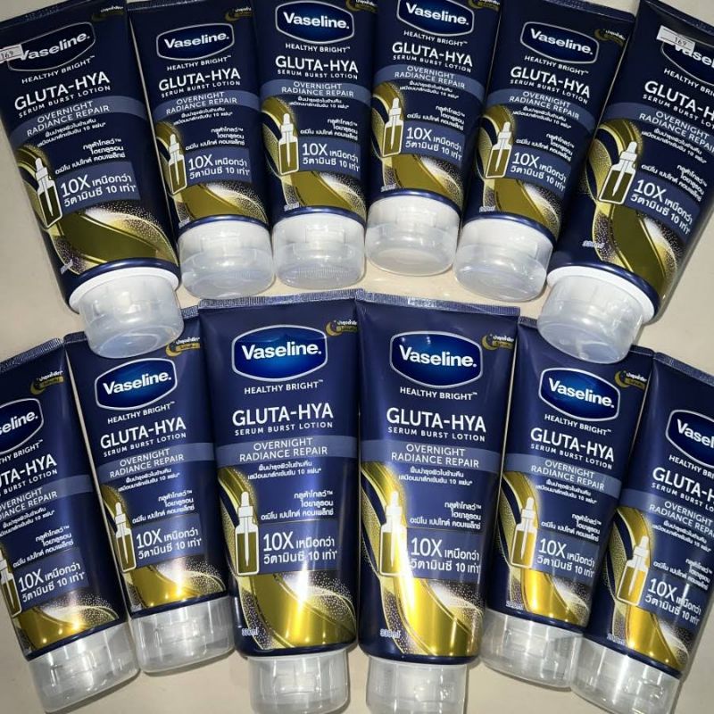 CUCI GUDANG 330ML ORIGINAL THAILAND VASELINE GLUTA HYA GOLD PINK BIRU NAVY