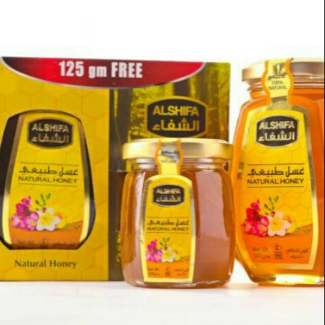 

Paket Madu Murni Impor Arab Al Shifa Asli Alshifa 500 gr free 125 gr