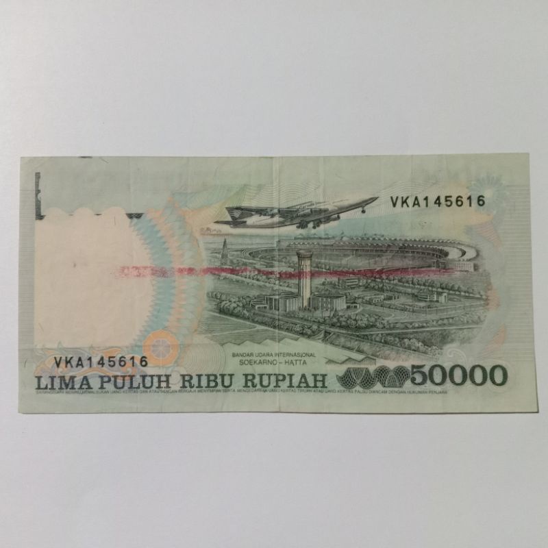 Uang Rp.50000 Soeharto Cacat (missprint)