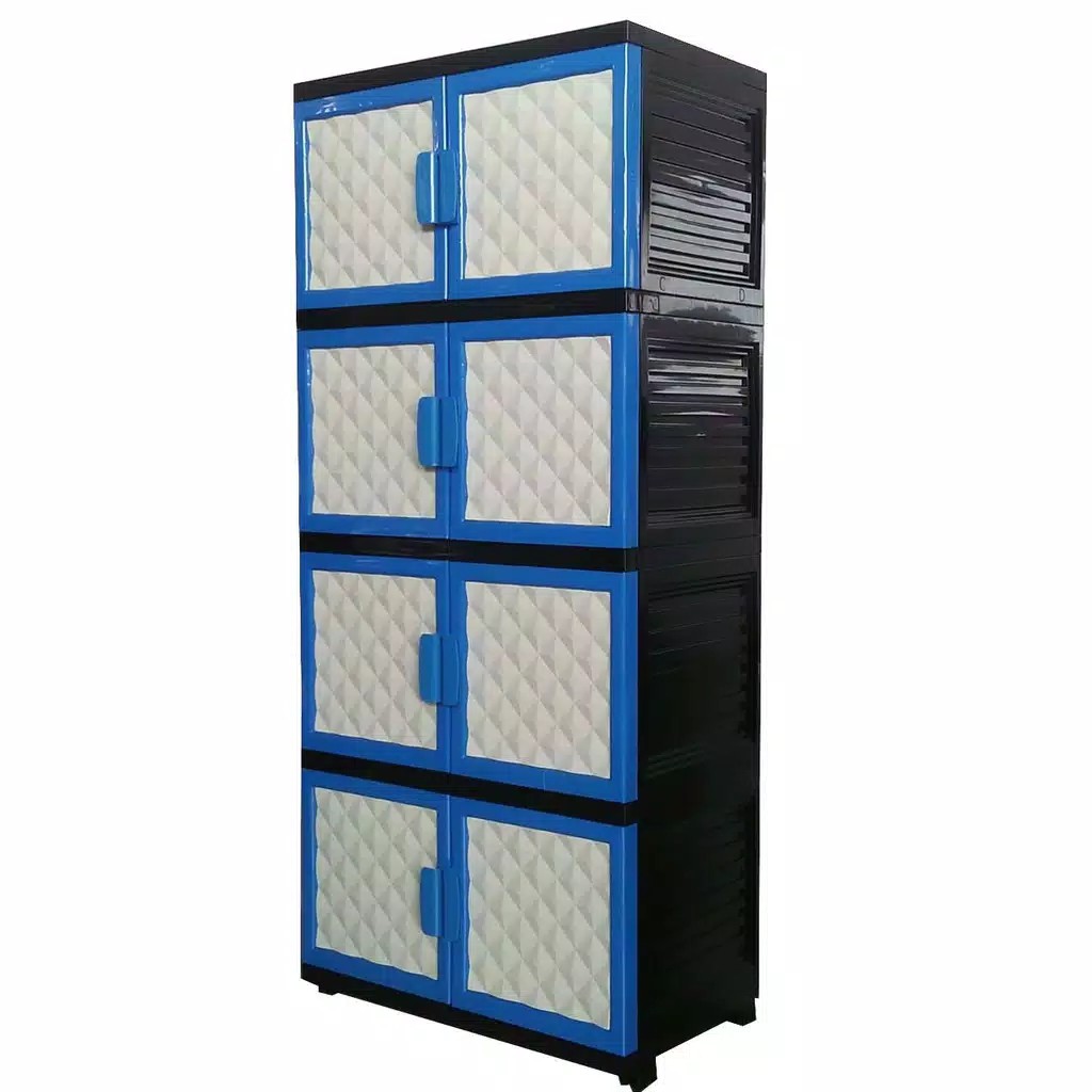 Lemari plastik 4 susun/Lemari plastik 4 pintu /Naiba lemari plastik