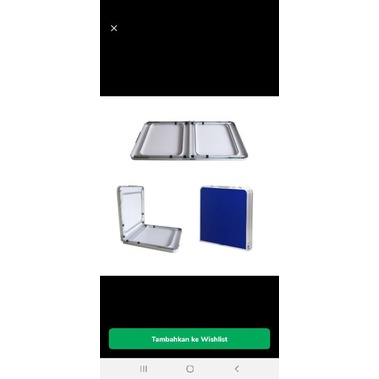 meja portable lipat koper kokoh