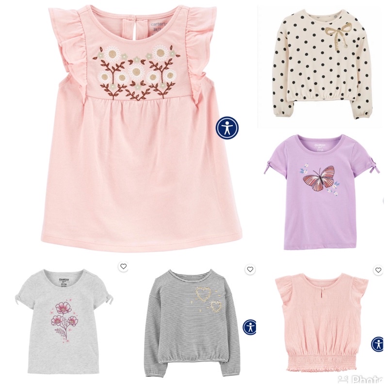 Kaos Carter's Oshkosh B'gosh Anak Perempuan Part 2