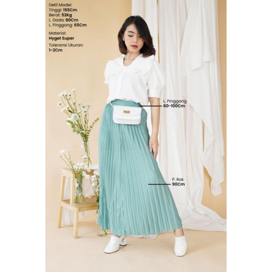 Rok Plisket Hyget Super Premium Murah