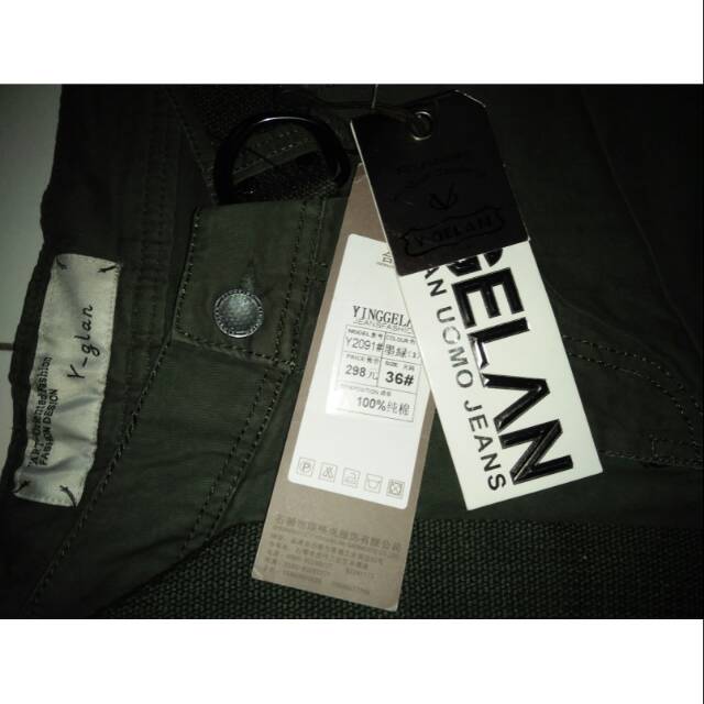 Celana cargo import original merk Y-glan - size 36