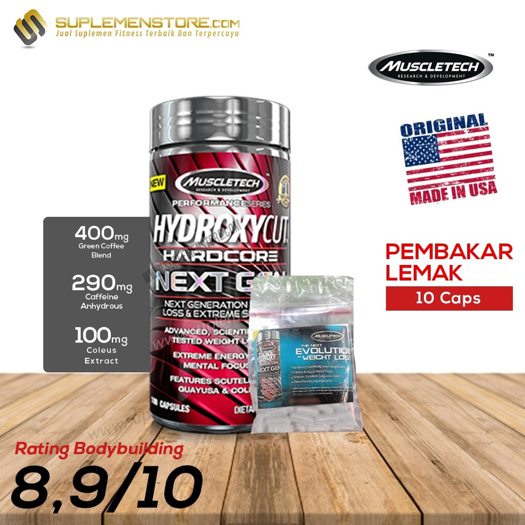 Muscletech hydroxycut next gen 10 caps eceran