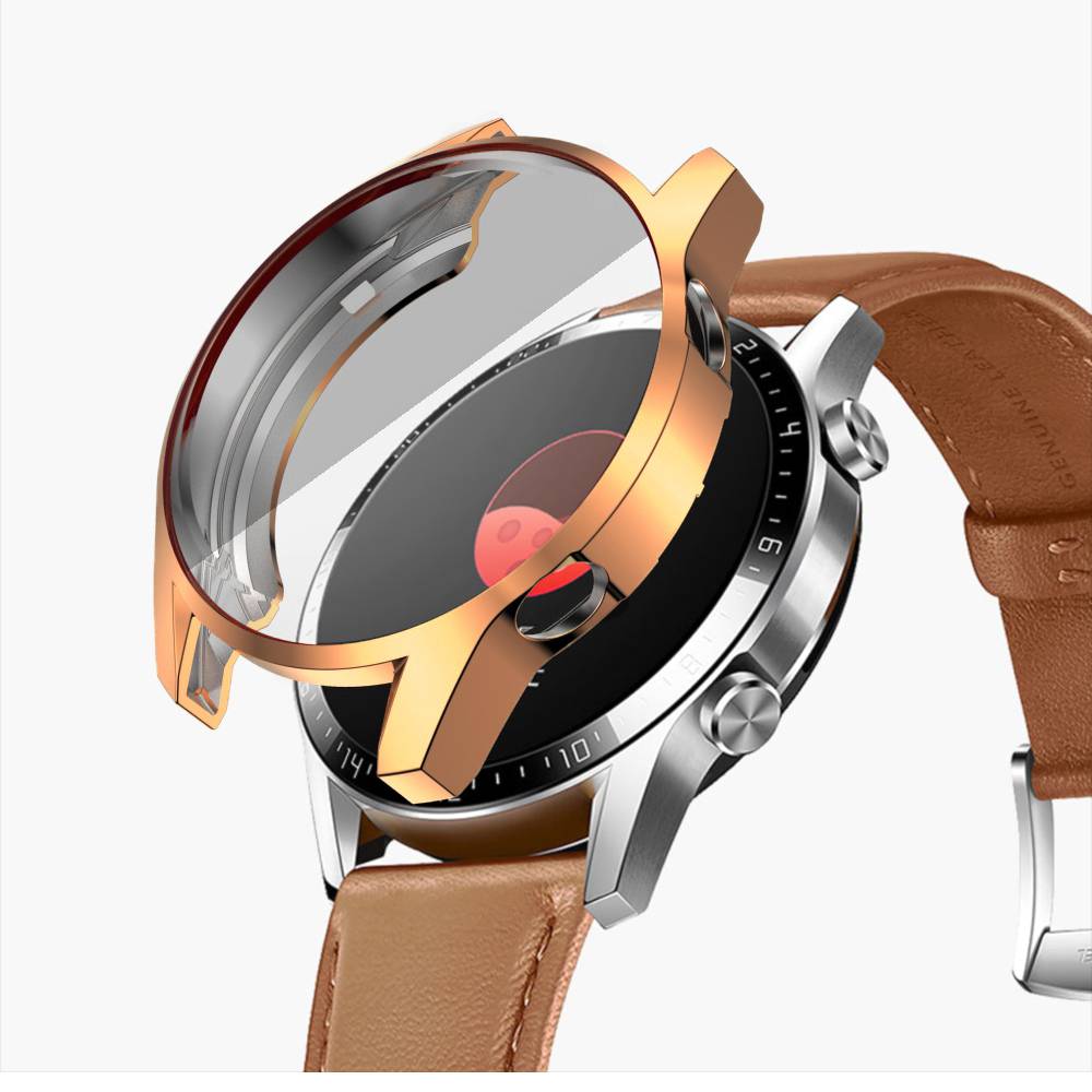 2in1 Case Bumper Pelindung Layar Bahan Tpu Untuk Huawei Watch Gt 2 42mm 46mm Gt2