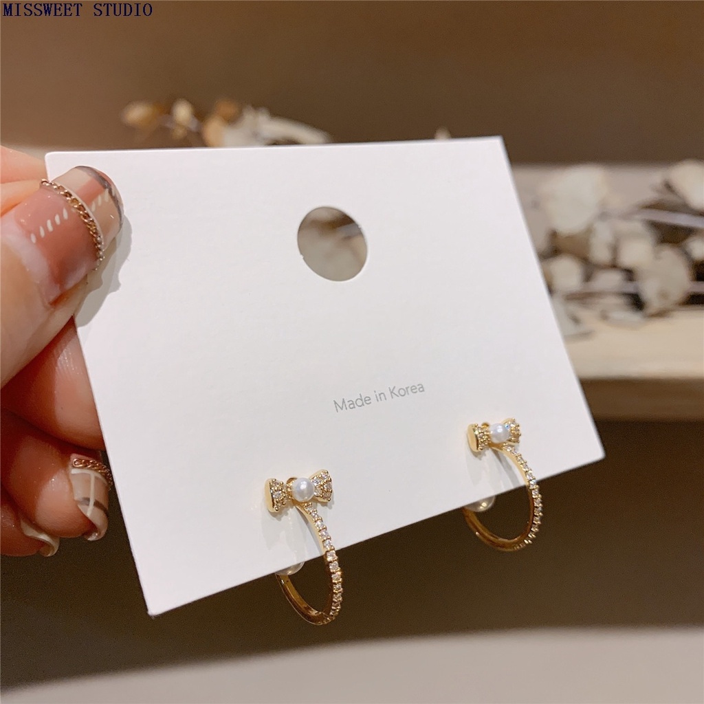 Anting Tusuk Gantung Desain Bunga Gaya Korea Untuk Wanita