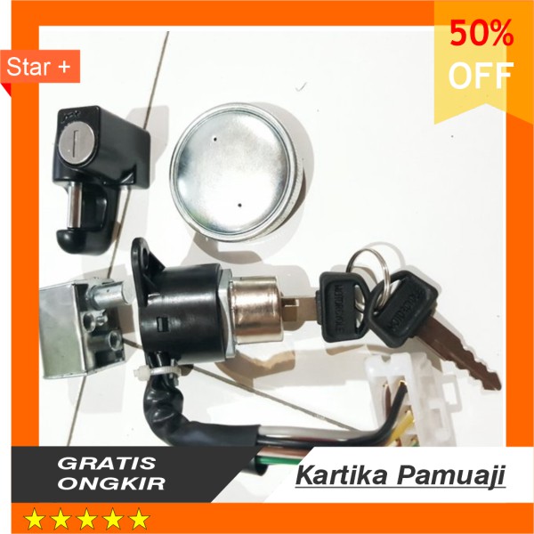 Kunci Kontak Set Honda C50 C70 C90 Kabel 7 Model Original Ori Set 1 Mata Kunci Bisa Untuk 3 Anak