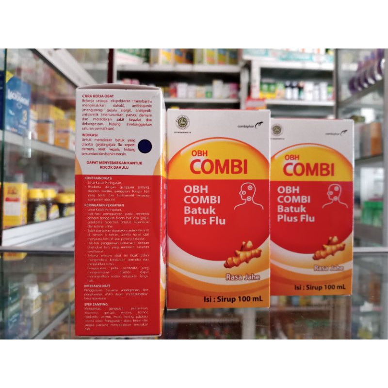 OBH COMBI BATUK PLUS FLU RASA JAHE SIRUP 100 ml