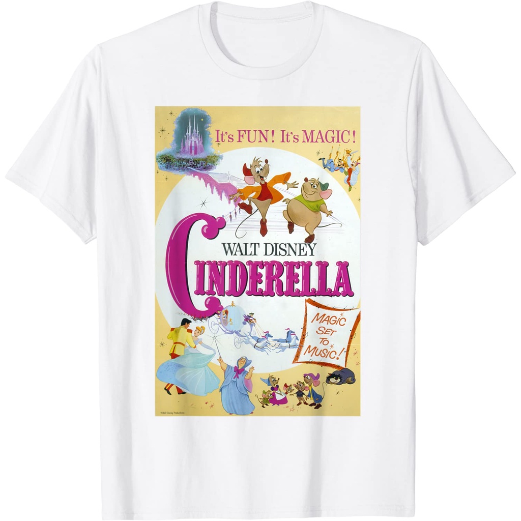 Kaos Anak Disney Cinderella Vintage Poster T-Shirt