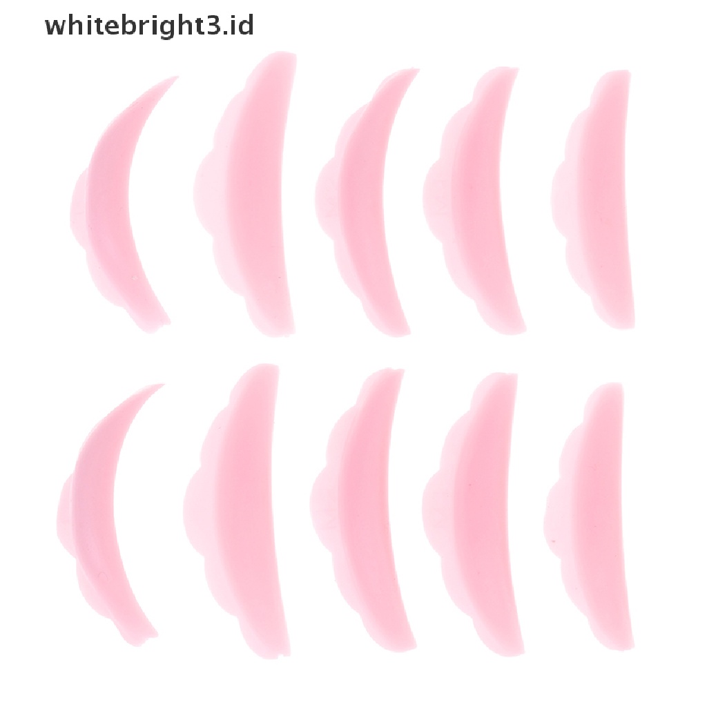 (whitebright3.id) 10pcs / Set Pad Silikon Alat Pelentik Bulu Mata