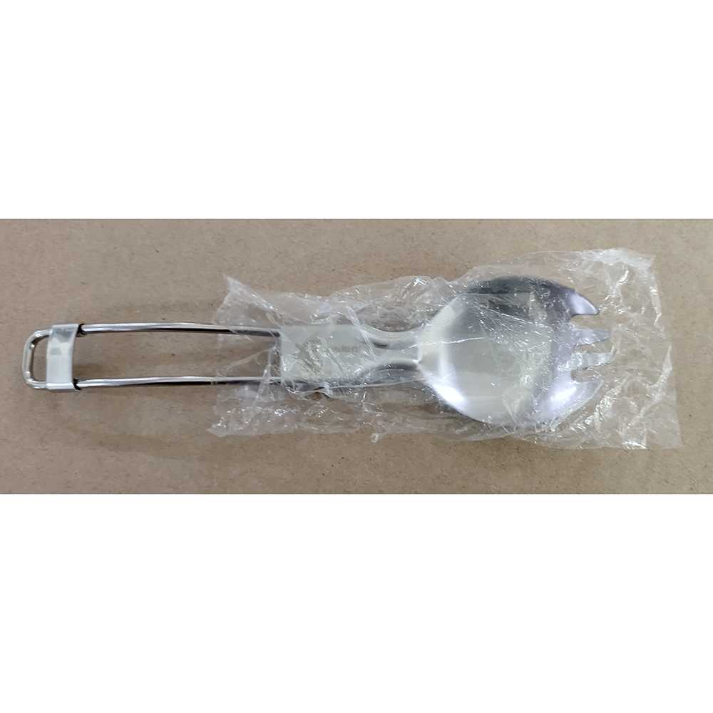 Foldable Spoon Fork Sendok Garpu Lipat Stainless Steel-SVGF2