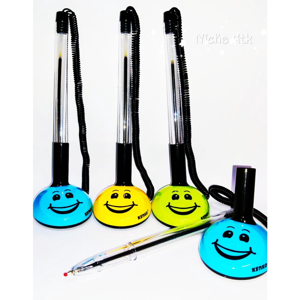 

Kenko Stand Pen Smile Black STP-18M2 / Balpoin Meja/ Pulpen Meja
