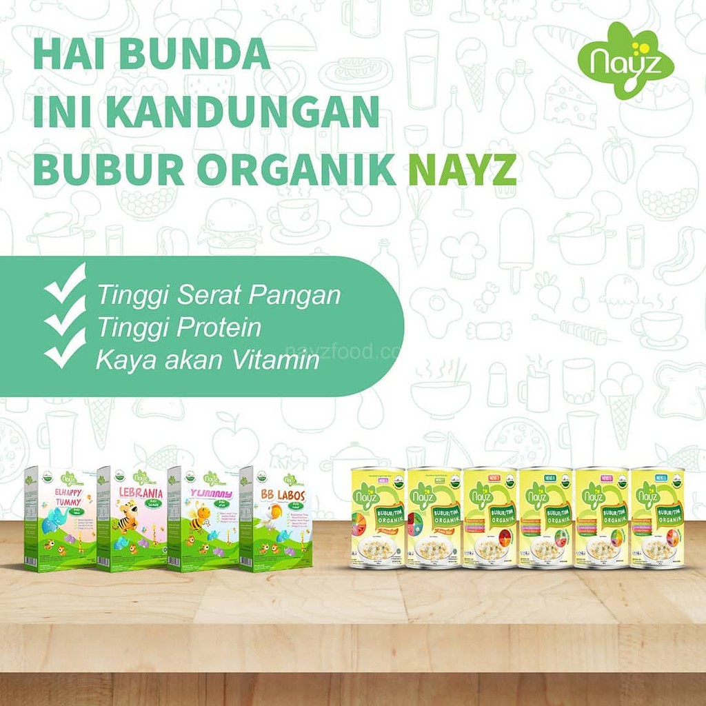 Nayz Bubur / Tim kemasan kaleng / Box 275gr Lulus BPOM HalalMUI