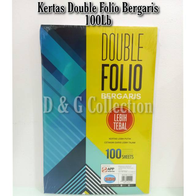 Jual KERTAS DOUBLE FOLIO BERGARIS SIDU 100 LEMBAR | Shopee Indonesia