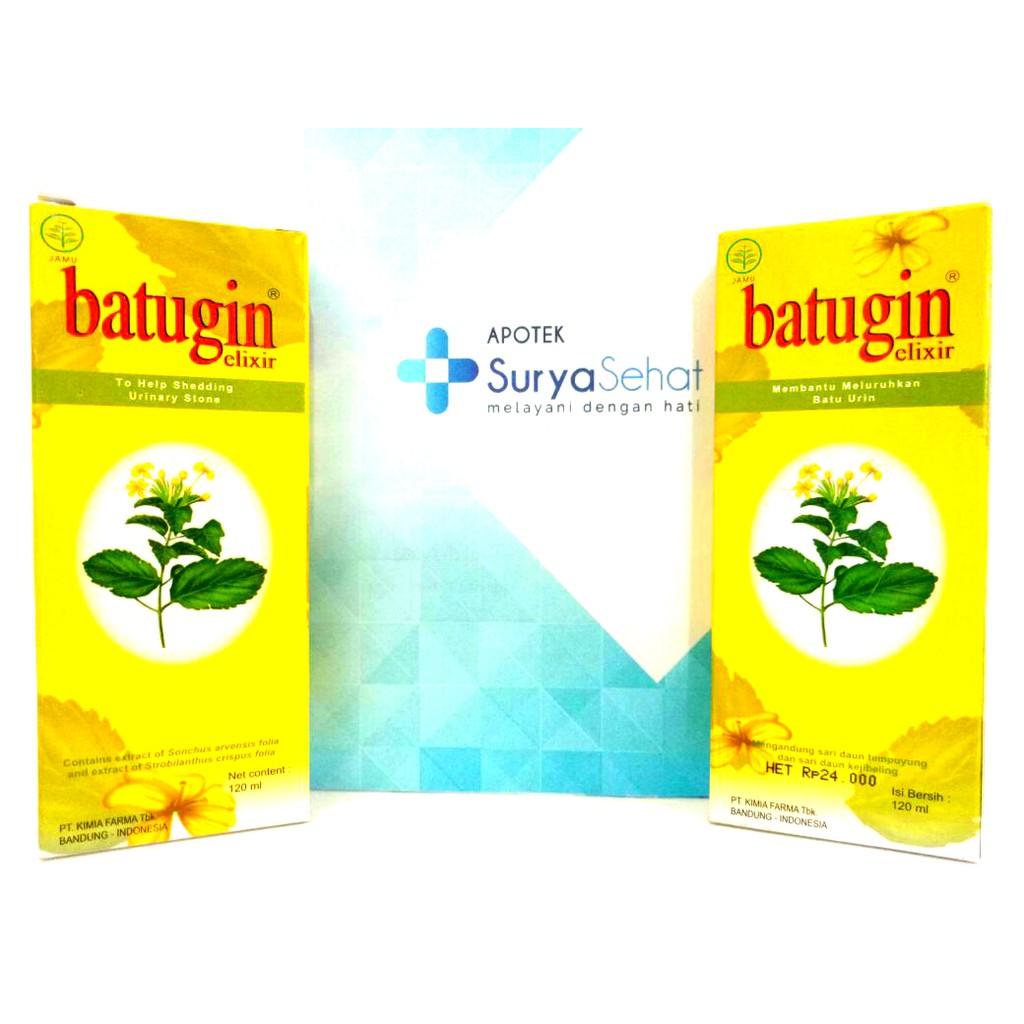 BATUGIN ELIXIR OBAT HERBAL  120 ML Peluruh Batu Ginjal  