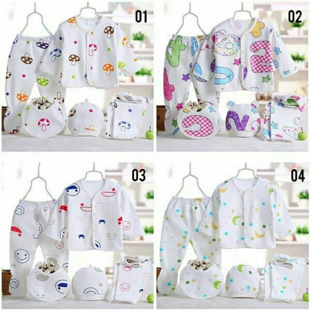 Kado Lahiran Bayi isi 5 item - Baby Gift Set Newborn C501