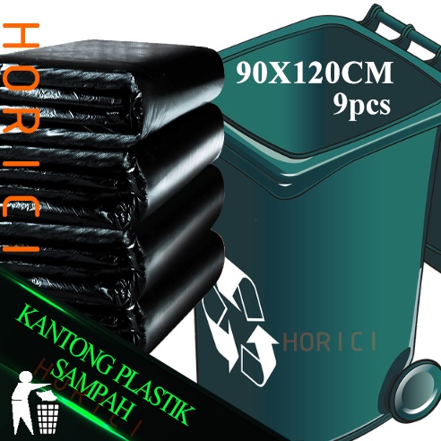 Kantong Plastik Sampah HD Ukuran 60X100cm 90X120cm Trash Bag Hitam  60 Micro Tebal