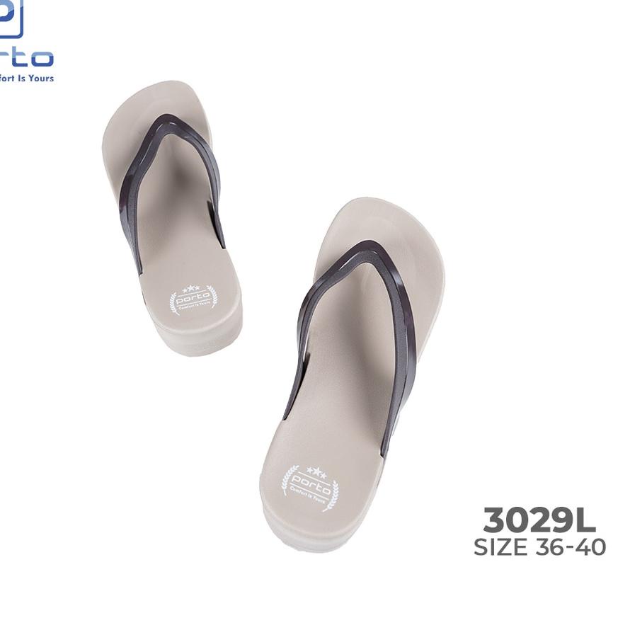 Porto - Sandal Wanita Sandal Jepit Casual Santai Sandal Rumah Karet Terbaru 3029L