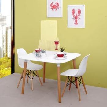 Pembatas Meja Penyekat Meja Akrilik 80X60 Cm Transparan Anti Covid