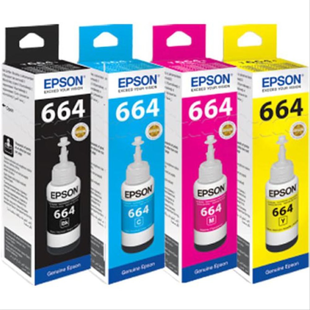 

Tinta Epson 664 Original Printer L100 L110 L120 L200 L210 L220 L300 L310 L350 L355 Black Color Ink