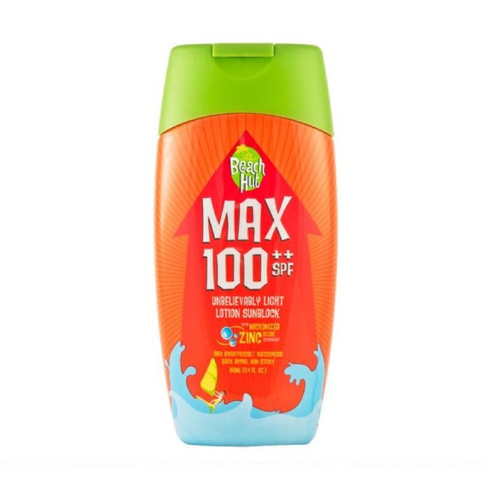 Sunblock Beach Hut Max Spf 100++ / Unbelievably Light Lotion Sunblock