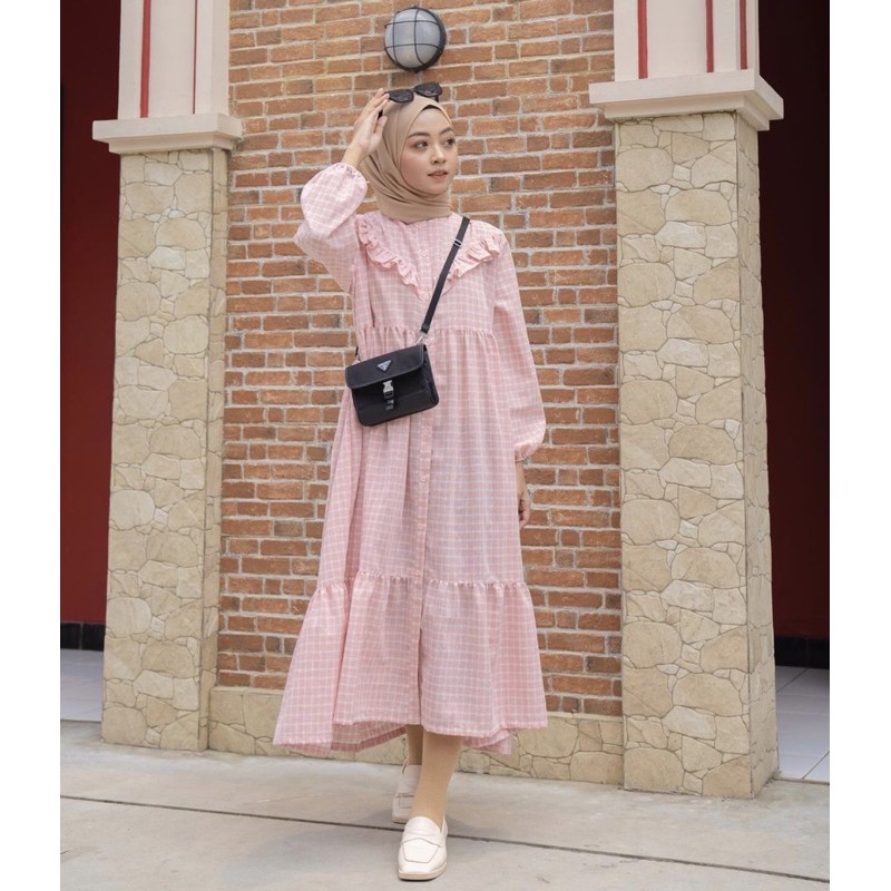 Hayya plaid blus | Haideeorlin