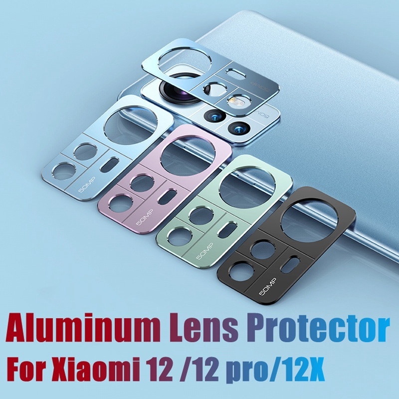 Pelindung Lensa Kamera Bahan Aluminum Alloy Anti Gores Untuk Xiaomi 12 / 12X / 12 Pro