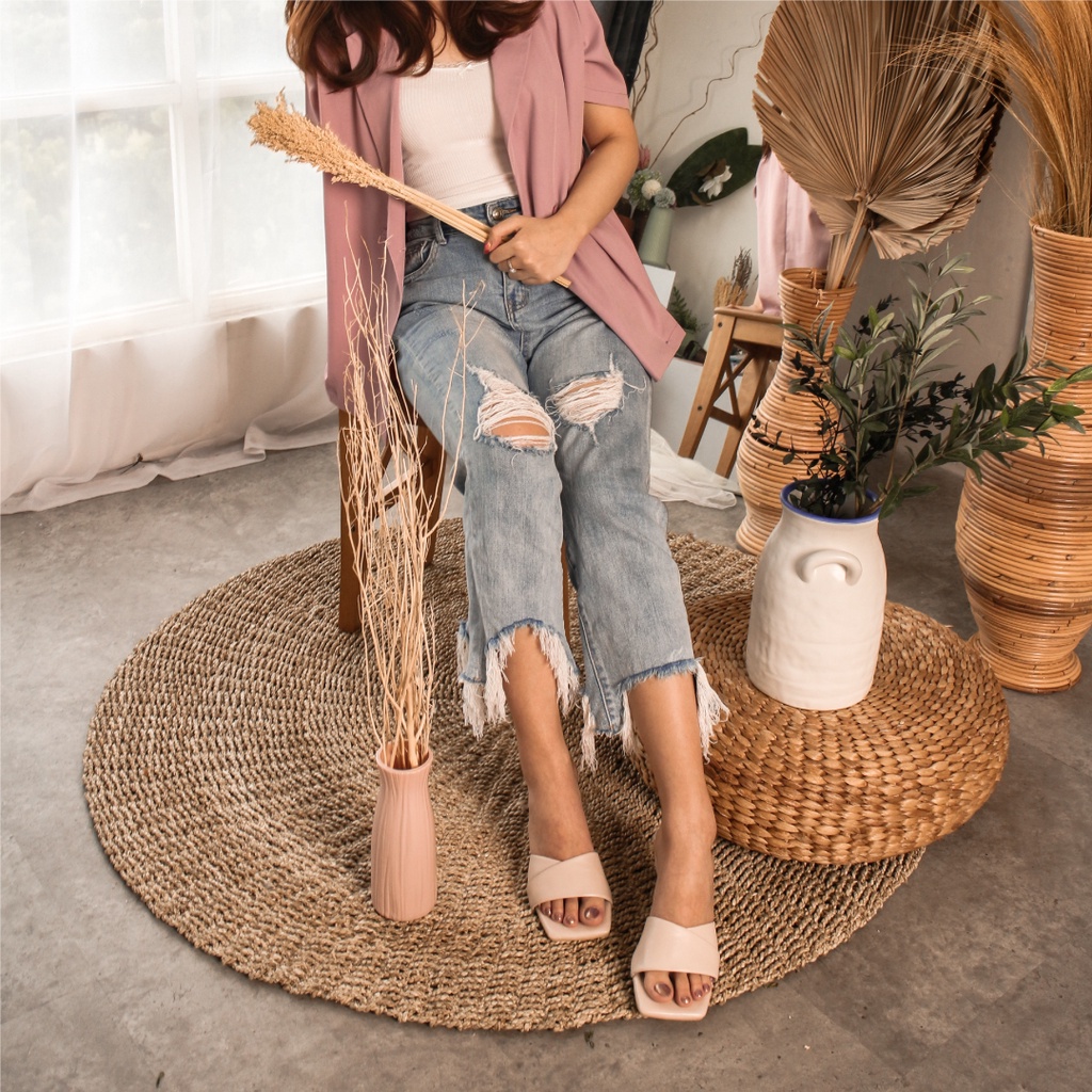 FOI Lexi Nude Pink Sandal Heels Wanita