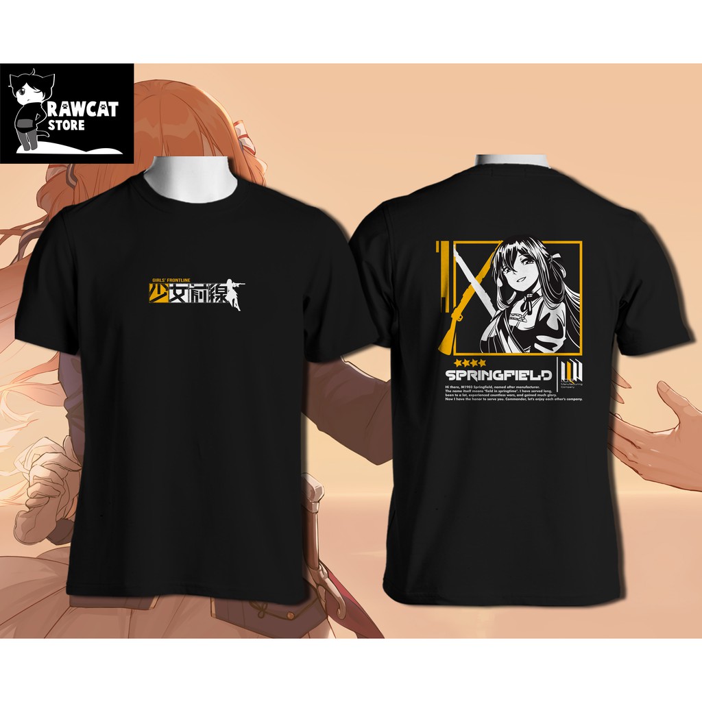 kaos pria girls frontline springfield