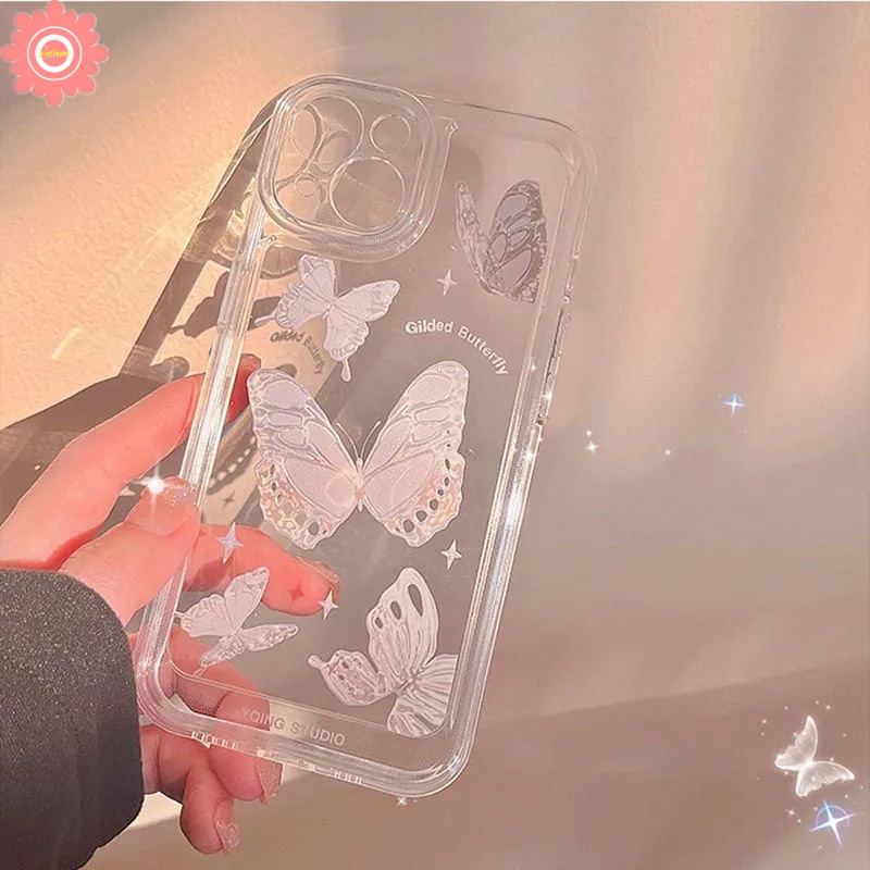 Fantasy Butterfly Case Transparan Motif Angel Eyes Untuk IPhone 7 8 Plus 13 11 12 Pro MAX 6 6s 7 Plus 8 Plus XR X XS MAX