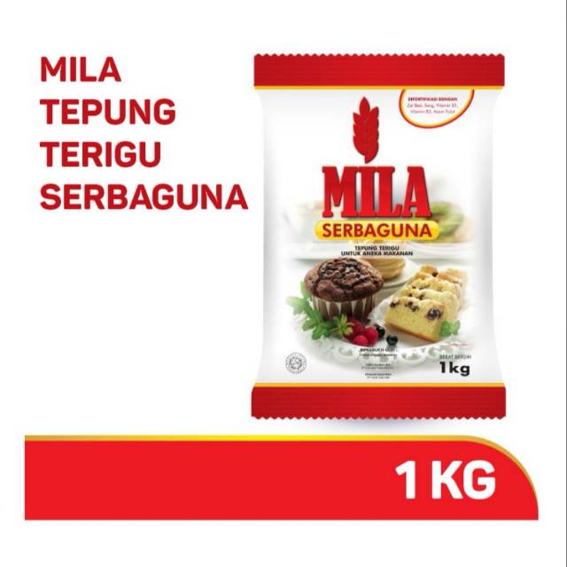 

Tepung Terigu Serbaguna Mila 1kg