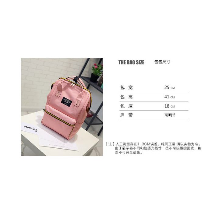 Tas Ransel Wanita Bahan Kanvas Fashion Import Model Anello Ukuran Besar