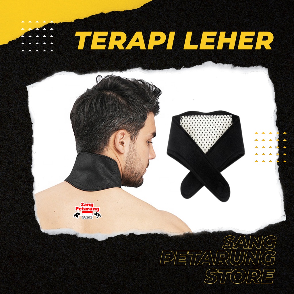 Terapi Leher Magnetic Tourmaline Therapy Neck Massager alat terapi leher penyangga leher
