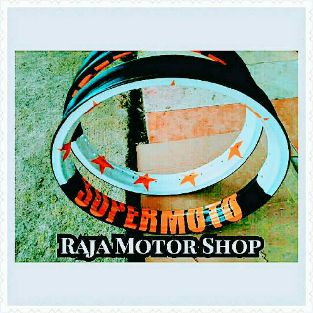 Velg original Sprint Xd costum SuperMoto ring 17 x 250/300 tapak lebar