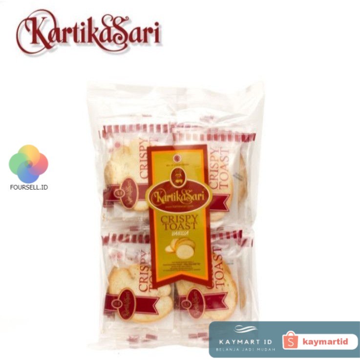 Kartika Sari - Crispy Toast VANILA Kemasan Plastik Oleh Oleh Bandung Kartikasari