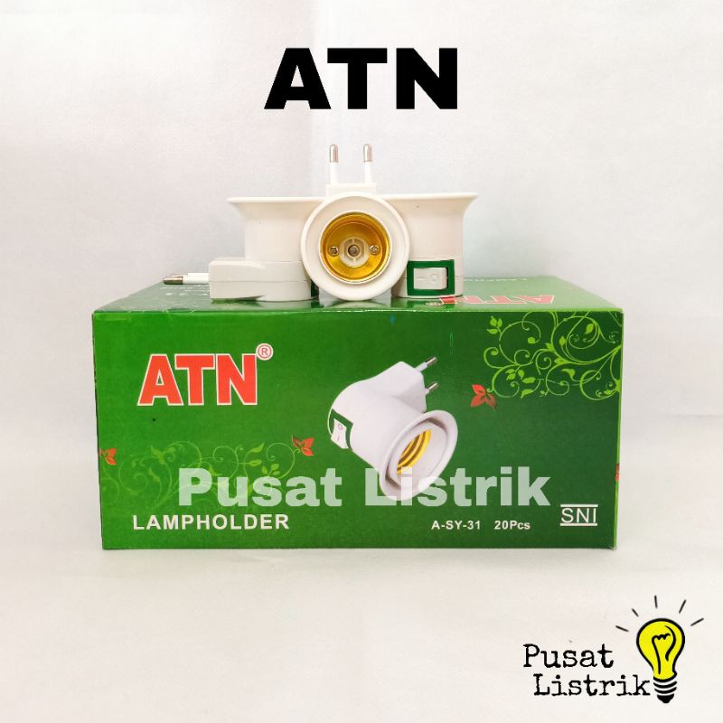 Fitting Colok Switch On Off ATN Fitting Lampu + Switch On / Off ATN