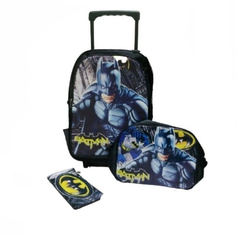 Tas troli Boboi anak tas roda anak Boboiboy