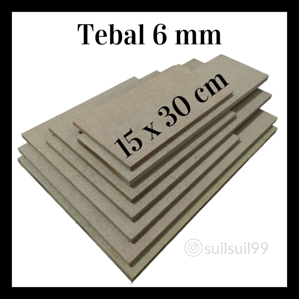 ♦️ISH♦️ Papan MDF 15 x 30 6 mm Termurah Sesulawesi (Ready)