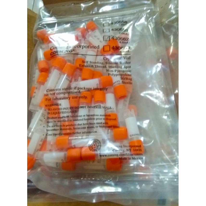 Cryogenic Vial 2.0 ml PP Sterile