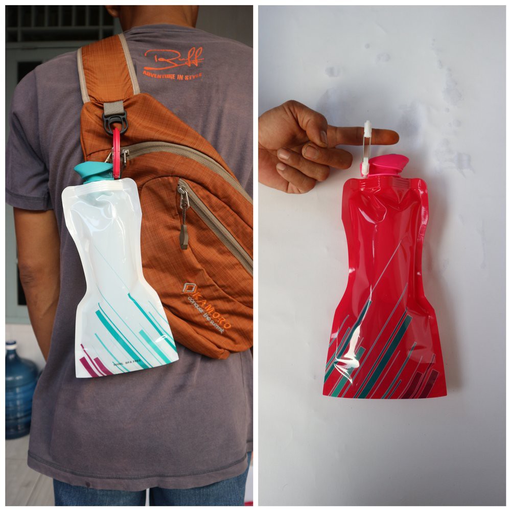 Foldable Bottle Botol Minum Lipat Mini BPA Free