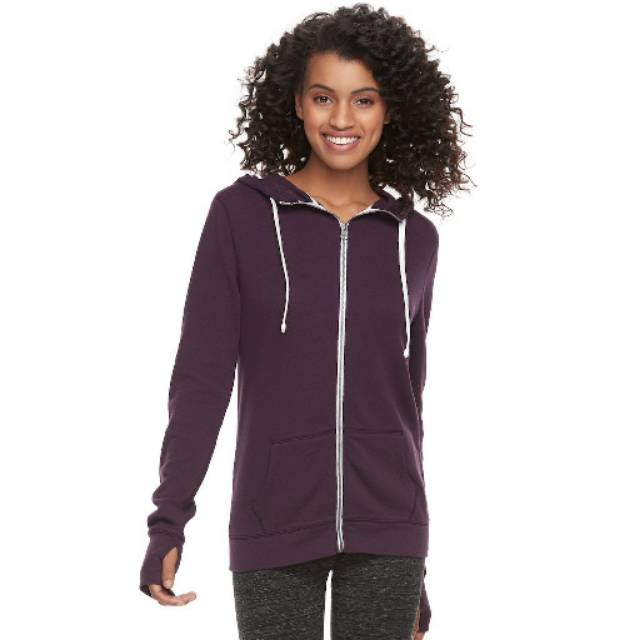 S.Oliver solid zip quiet fairy hoodie jacket (PURPLE) ORIGINAL 100%