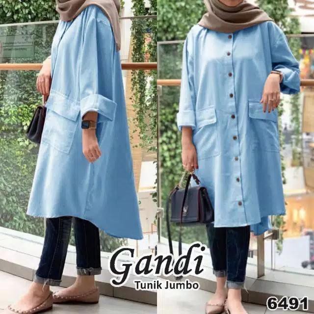 GANDI TUNIK OVERSIZE JUMBO WANITA XXXL