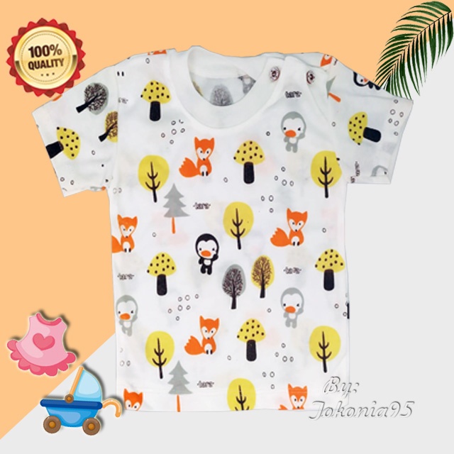 Kaos Oblong Putih Baby Tara - Katun Soft Premium SNI