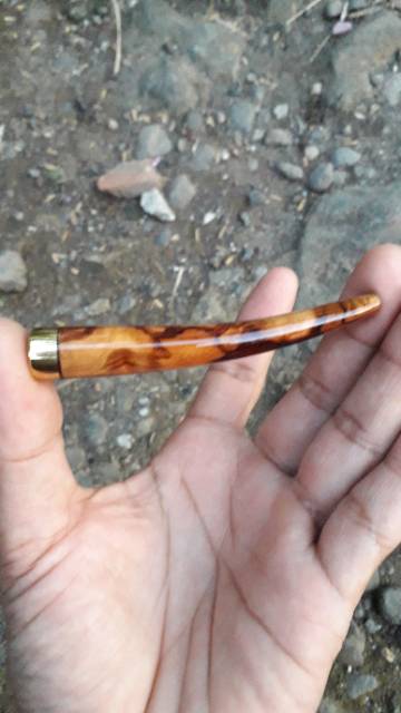 Pipa kayu bertuah galih asem mini golden ring grade A