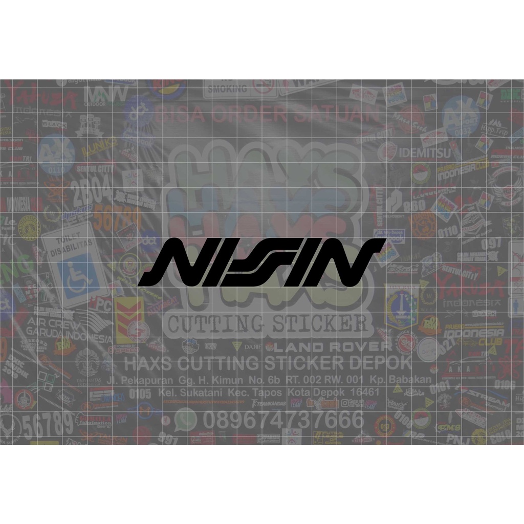 Cutting Sticker Nissin Ukuran 10 Cm Untuk Motor