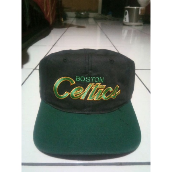 snapback vintage topi vintage nba boston celtics second