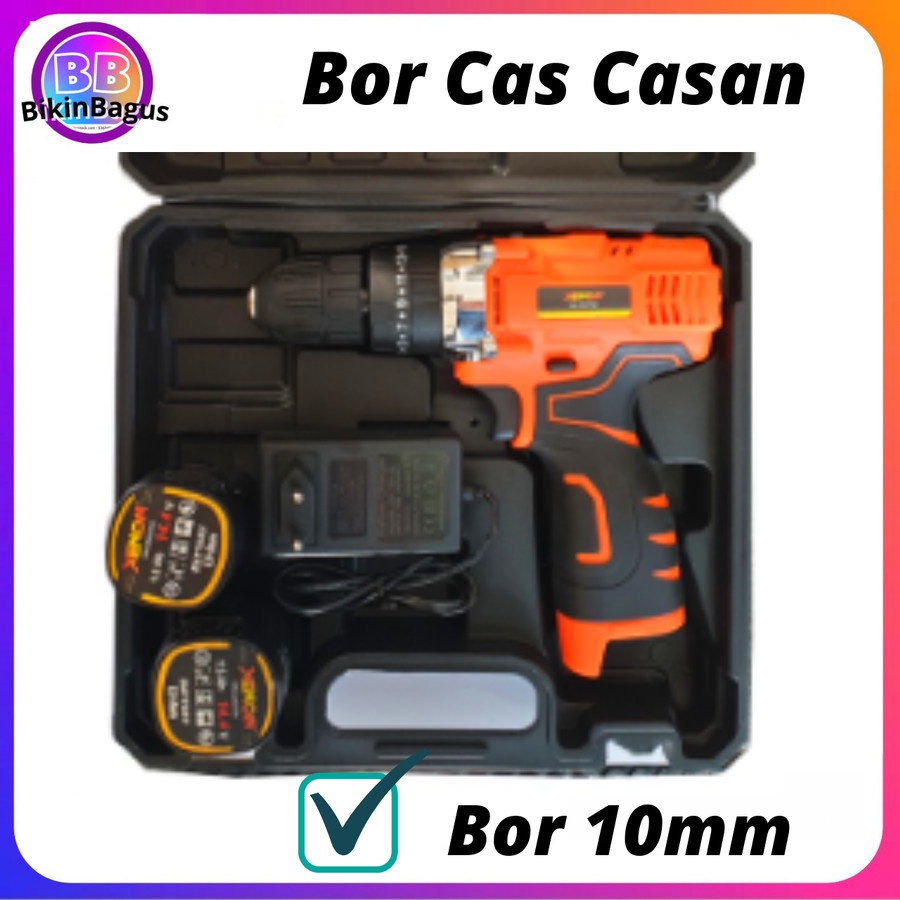 Promo Murah Bor Beton Impact Cas Casan Cordless Drill 14,4V Mini Kuat