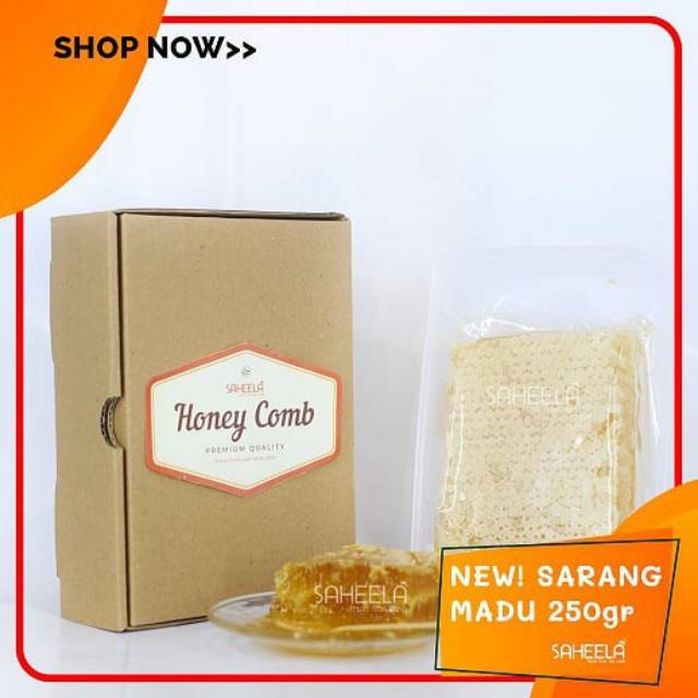 

Sarang Madu Saheela - Madu Sarang Sahela 250gr - Sarang Utuh Sahella - Raw Honey - Madu Murni