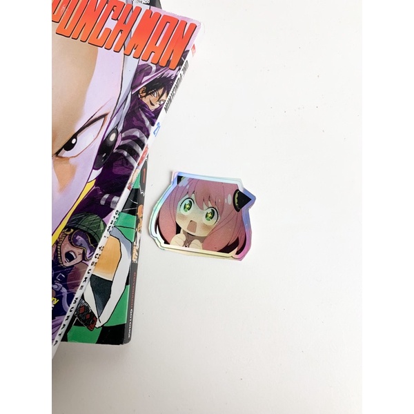 Stiker anime hologram Anya SPY X FAMILY